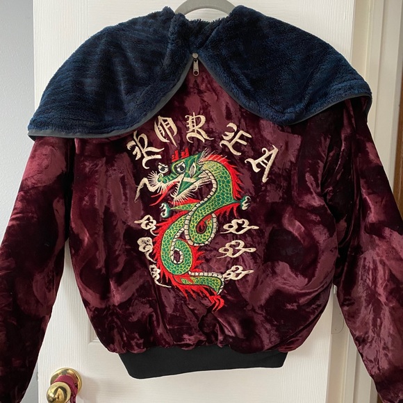 Vintage | Jackets & Coats | Vintage Velvet Korea Sukajan Sm | Poshmark